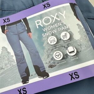Roxy Women's ski Snow Pants in blue size XS NEW